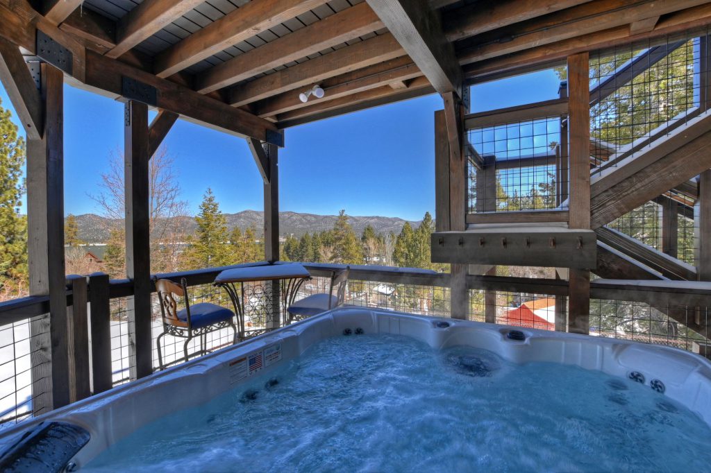 Enjoy a nice view in the hot tub