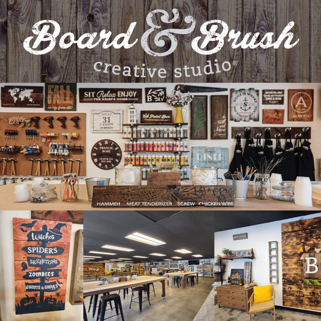 Board and Brush Creative Studio DIY Together in Big Bear Lake