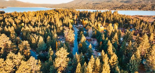 Fall in Big Bear Sparkle Films Drone Shot